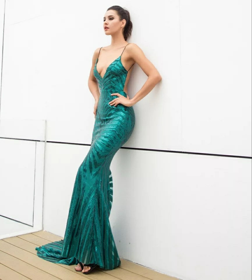 Blair Emerald Gown