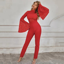 Load image into Gallery viewer, Perry Flame red jumpsuit
