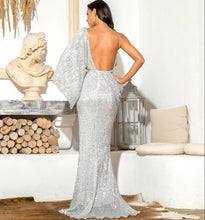Load image into Gallery viewer, Kiki Sparkling Silver Gown

