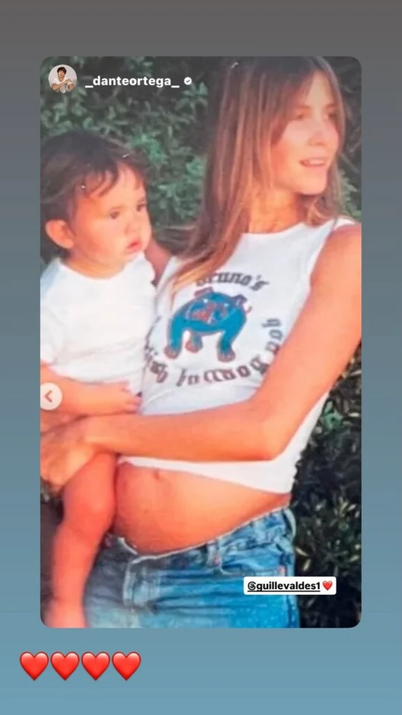 Uno de los saludos que más conmovió a Guillermina fue el de su hijo, Dante Ortega, quien le dedicó un sentido mensaje acompañado por fotografías familiares.