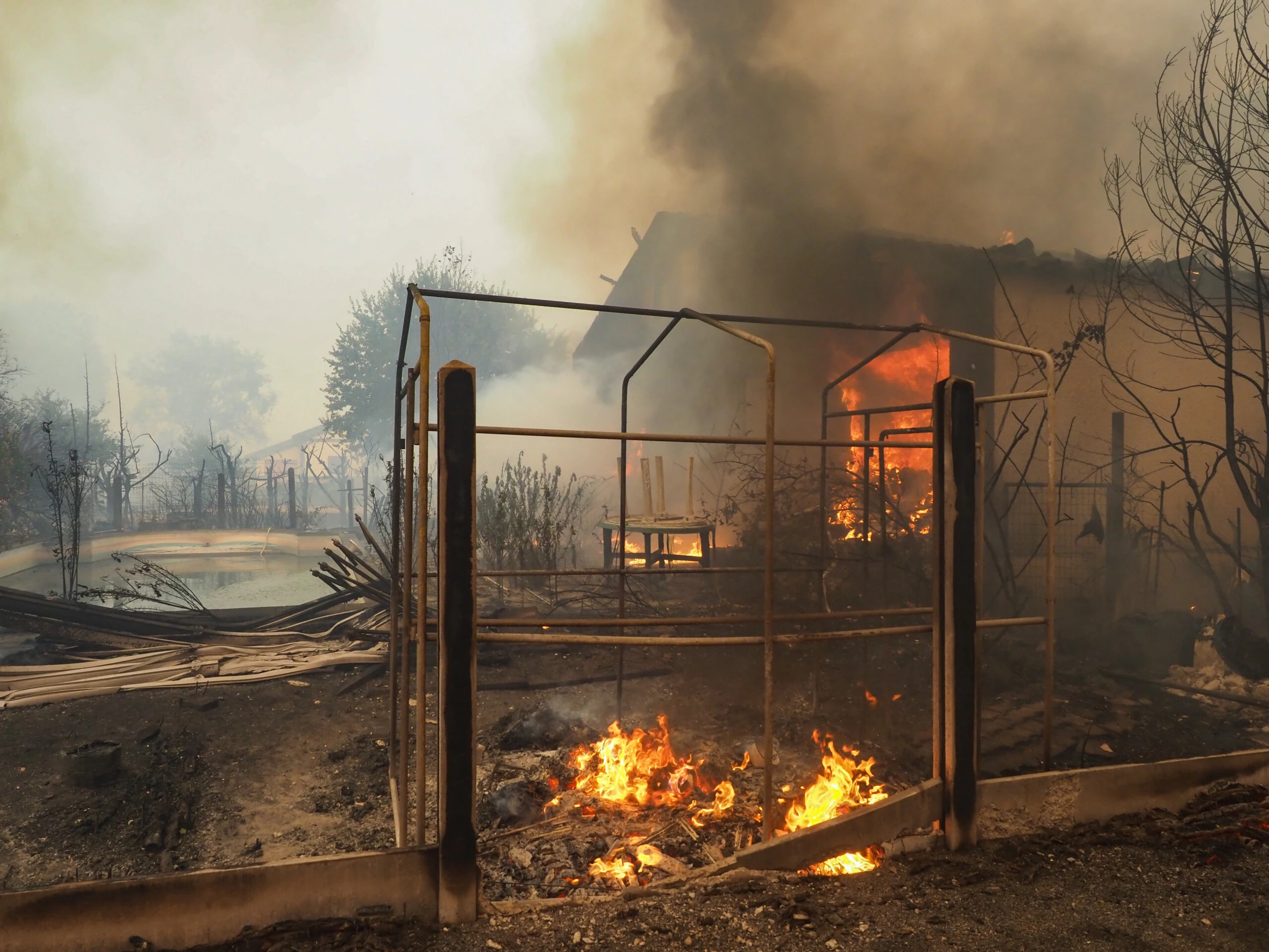 Incendio en la península de Cap Ferret, en el sudoeste de Francia.