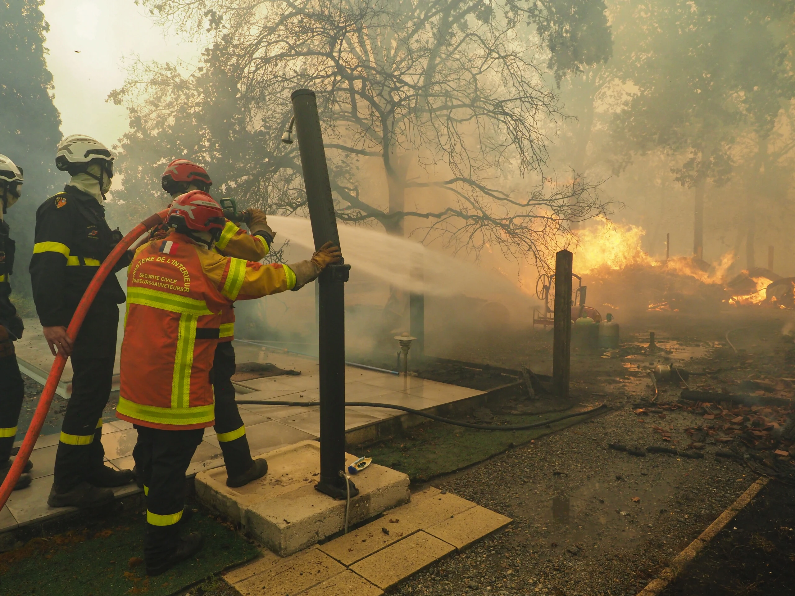 Incendio en la península de Cap Ferret, en el sudoeste de Francia.