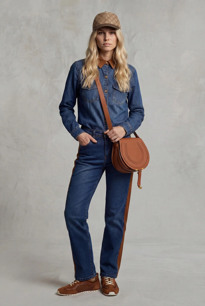 La colección icónica de Armesto combina estilo y comodidad en sus looks de denim
