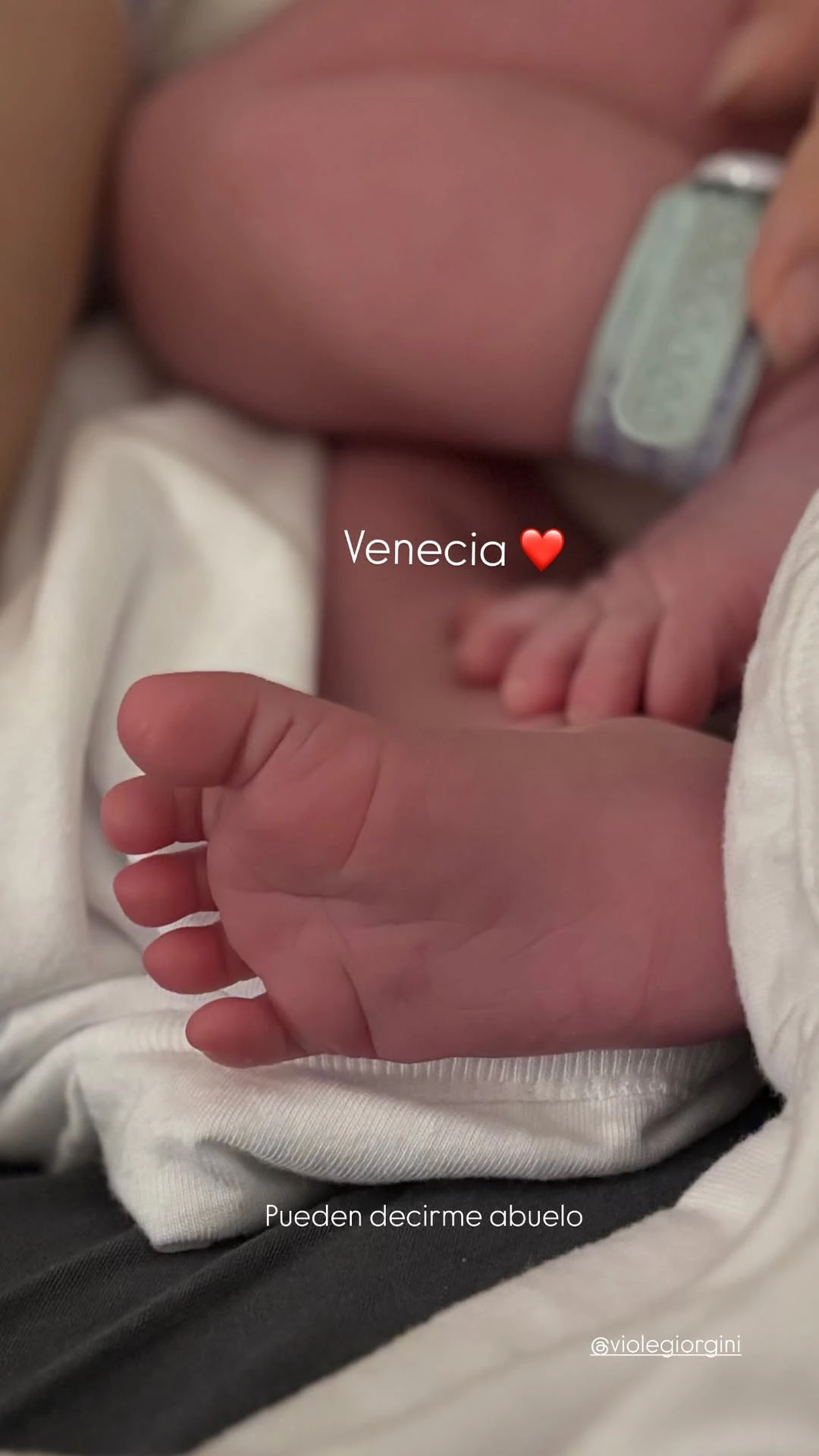 Santiago Giorgini anunció el nacimiento de su primera nieta: "Pueden decirme abuelo"