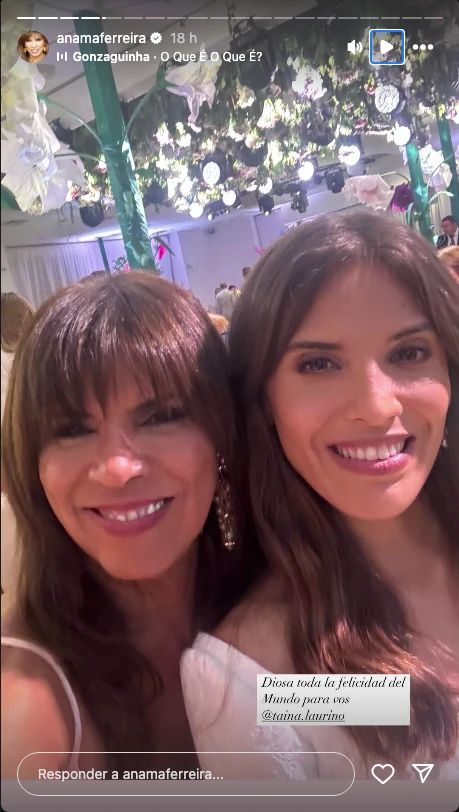 Las fotos del casamiento de Taína Laurino, la hija de Anamá Ferreira