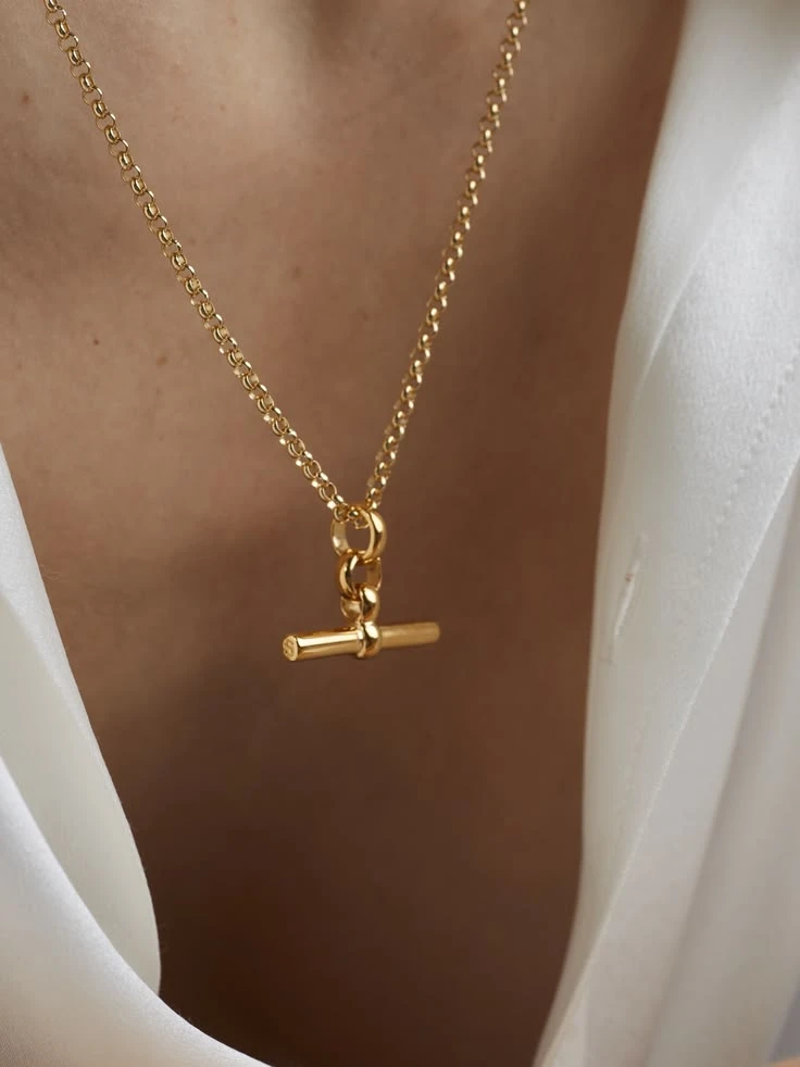 Collar con barra en T
