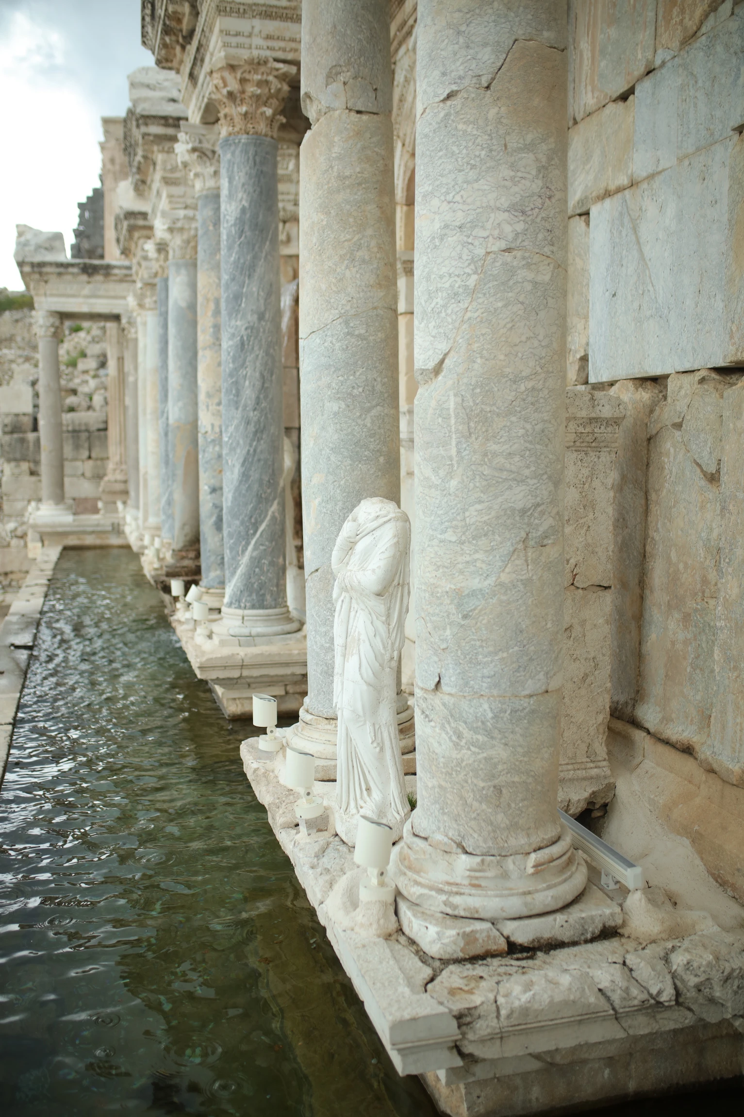 La imponente fuente de Sagalassos.