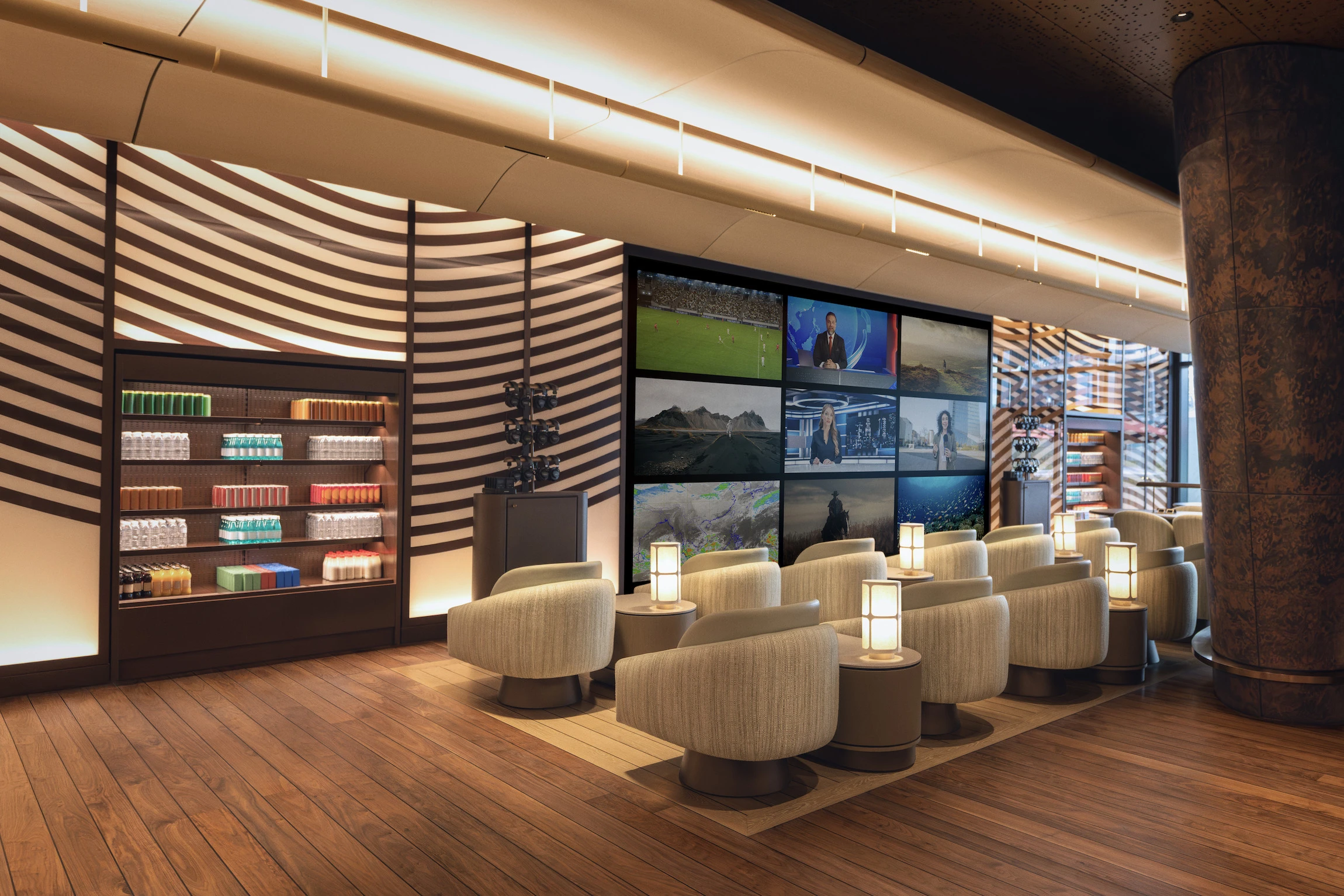 The Turkish Airlines lounge at Istanbul airport.