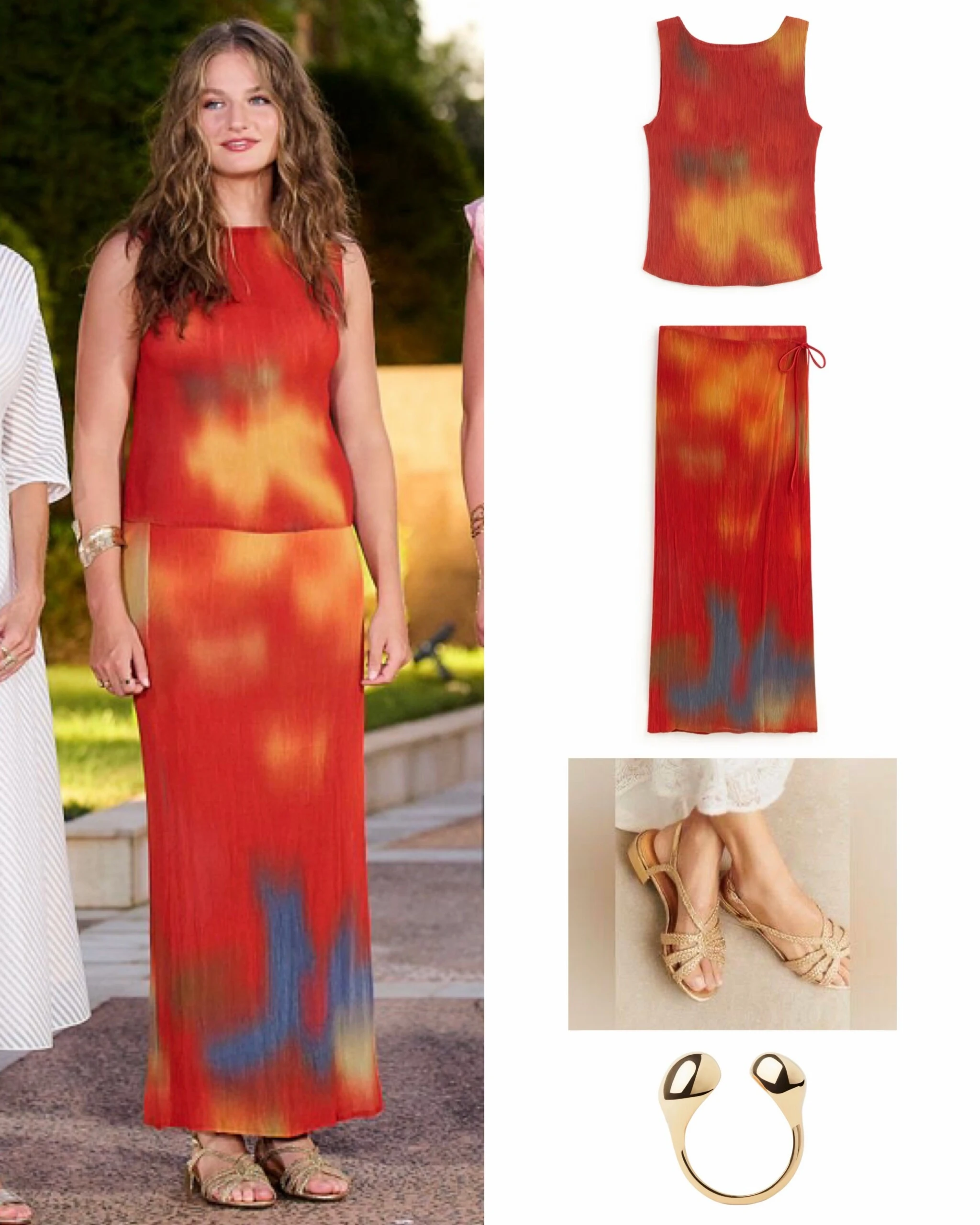 El look veraniego de la princesa Leonor en Mallorca: conjunto batik y sandalias cómodas