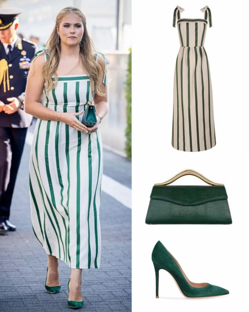 Princess Amalia wore the striped dress that previews one of the summer's trends