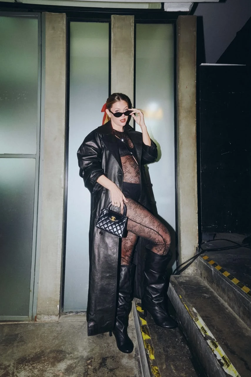 El audaz look de embarazada de Stephy Demner.