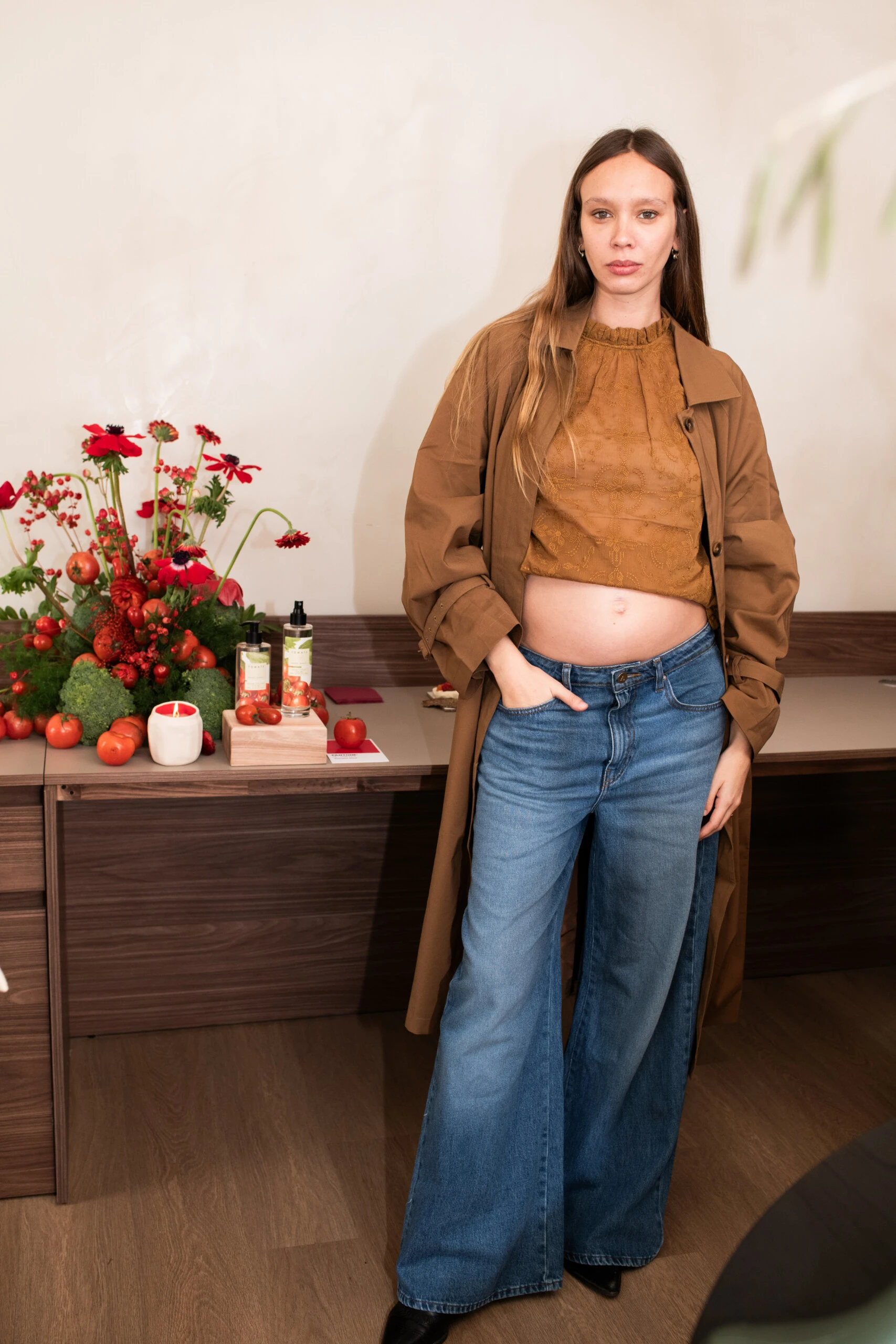 Moira Berntz en el lanzamiento de Awada Market by Juliana Awada