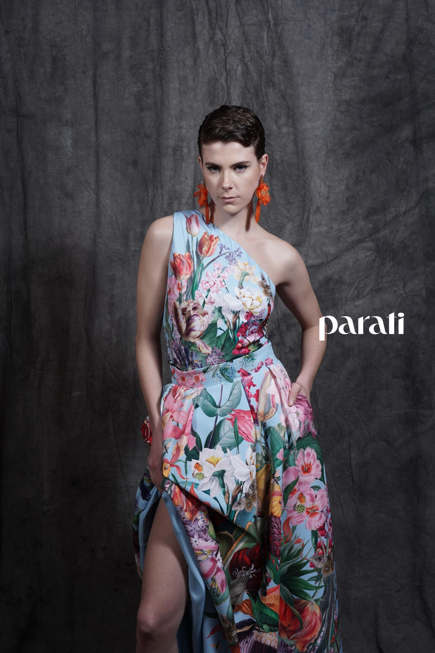 Body y falda estampados @nantolin y stilettos transparentes @sylviegeronimizapatos