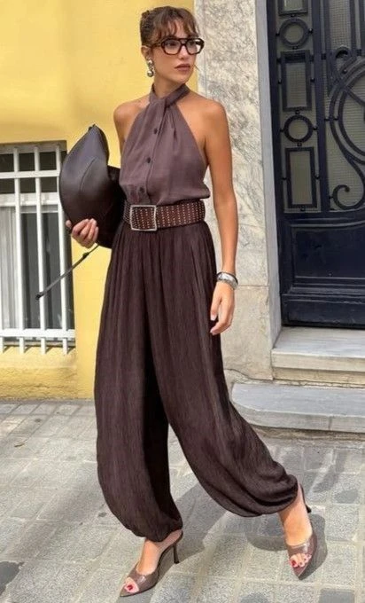 Pantalón globo, el ítem de moda que llega en primavera