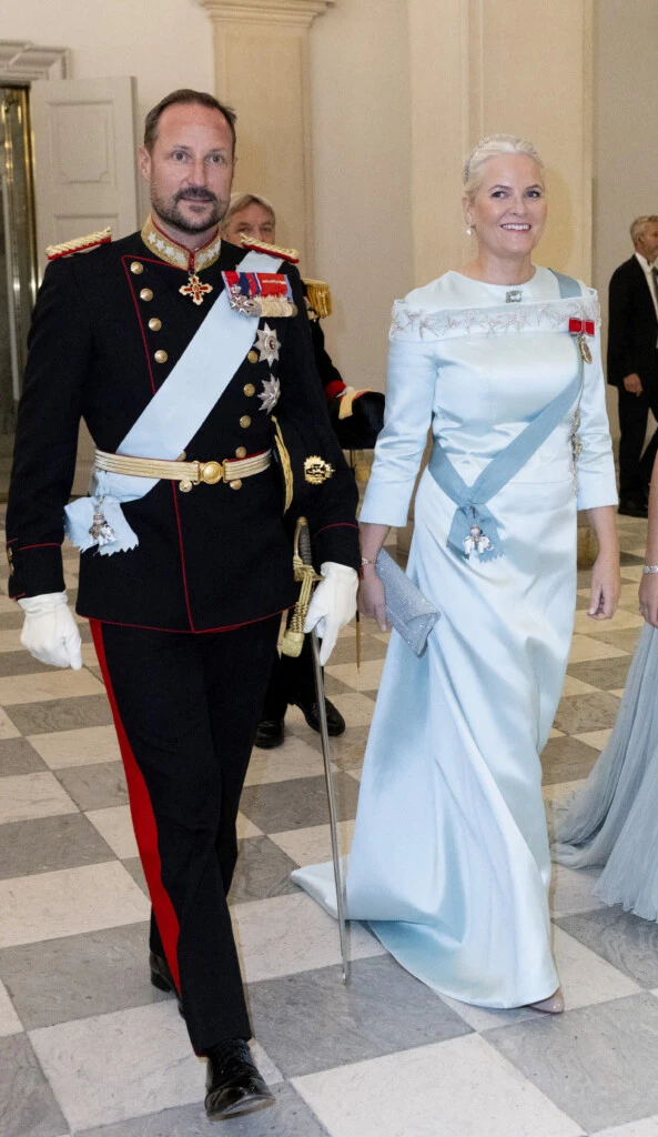 The heir to the throne Haakon of Norway, the Crown Princess Mette-Marit of Norway and the Princess Ingrid Alexandra of Norway, October 15, 2023, Copenhagen.