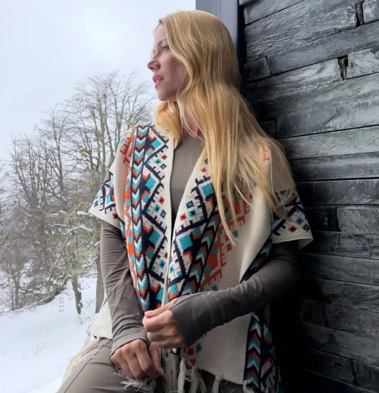 El look de Nicole Neumann en la nieve. 