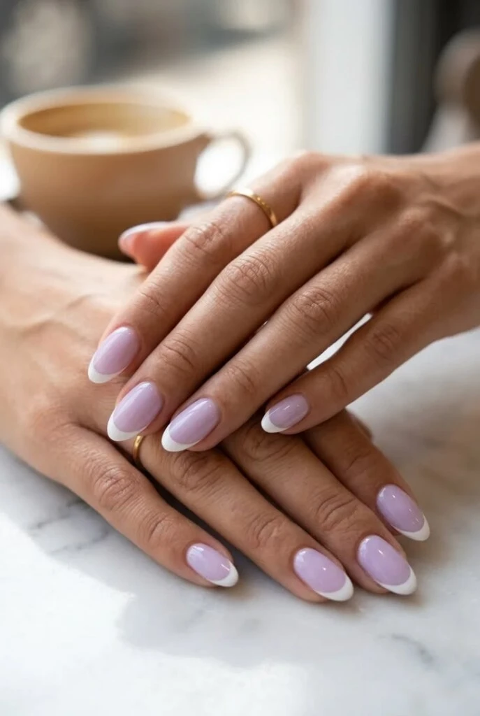 Uñas lavanda milky: la tendencia noventosa que dominará la primavera