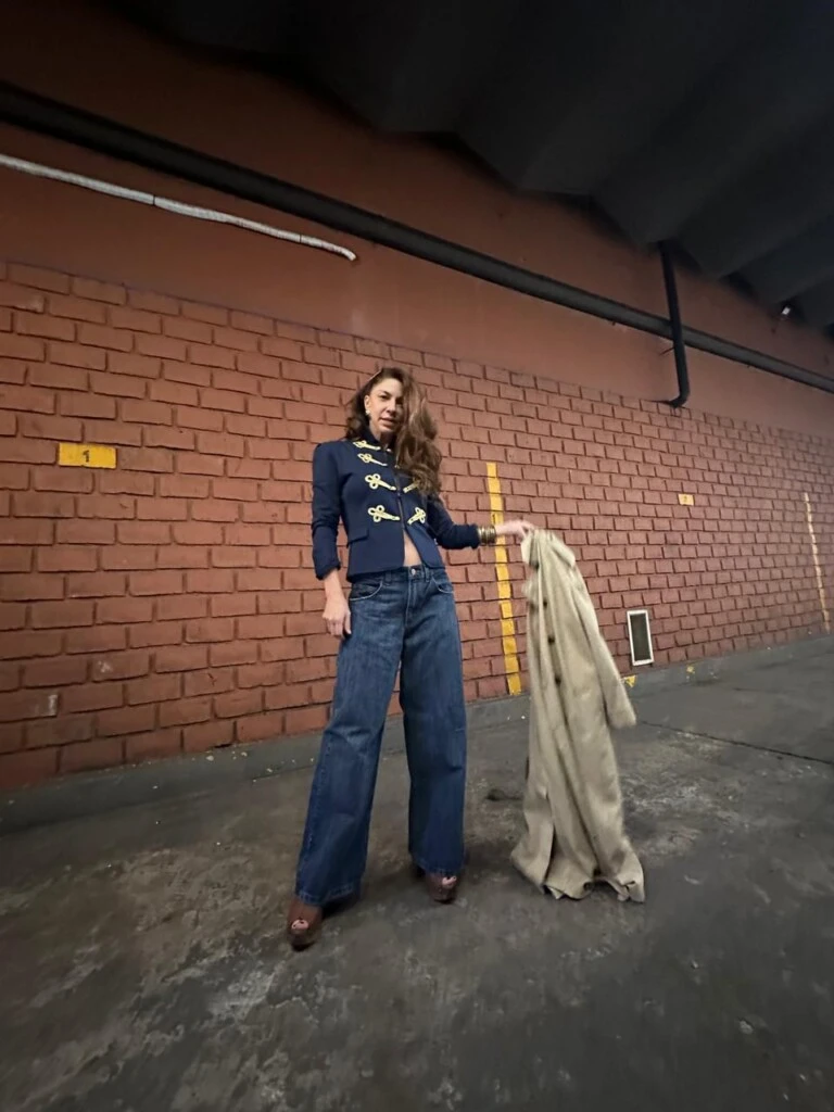El look de tendencia de Romina Gaetani.