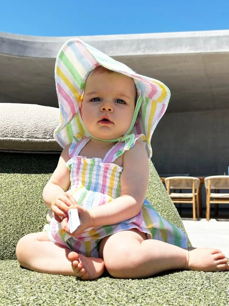 Kahlo Milagro, the daughter of Elina and Eduardo Costantini, turns 1 year old