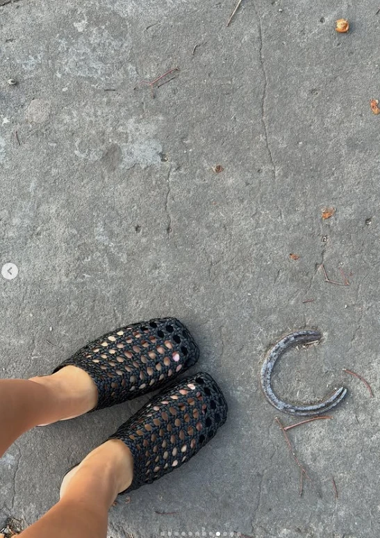 Zaira Nara adoptó los mesh shoes.
