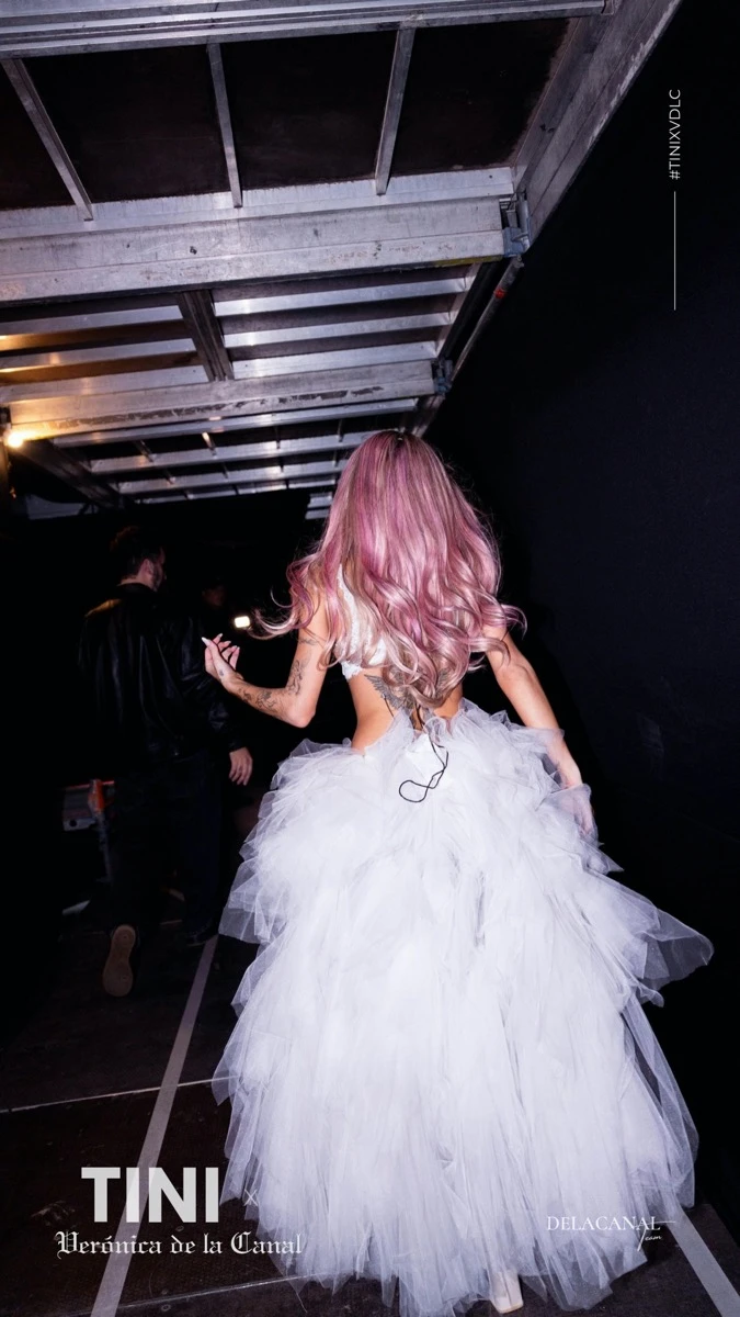 Verónica de la Canal reveals how she created Lali and Tini's wedding dresses for River