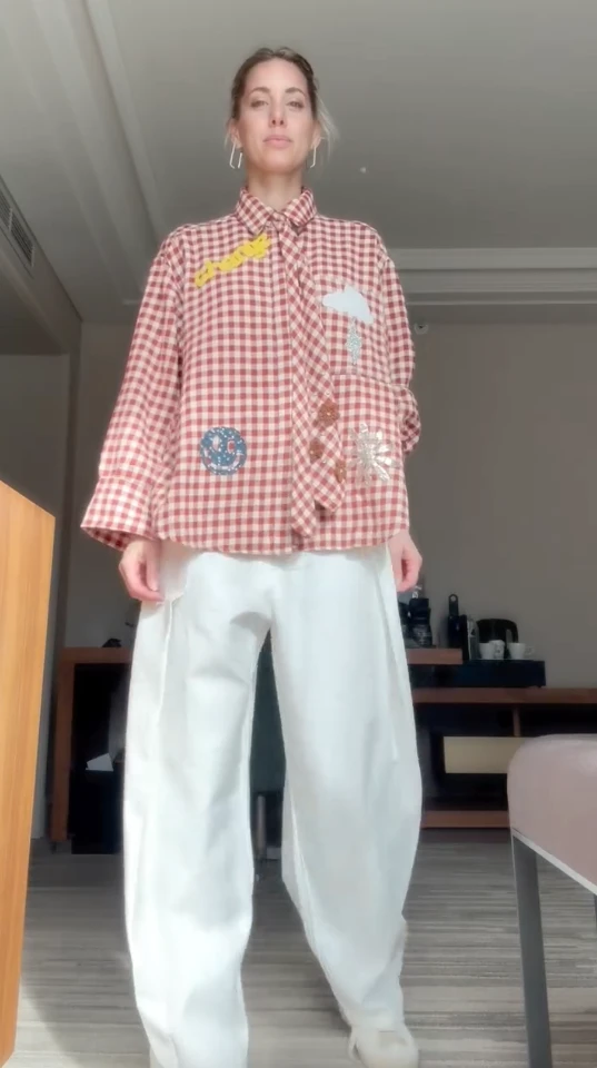 La camisa mantel, el estampado que viene en la próxima temporada.