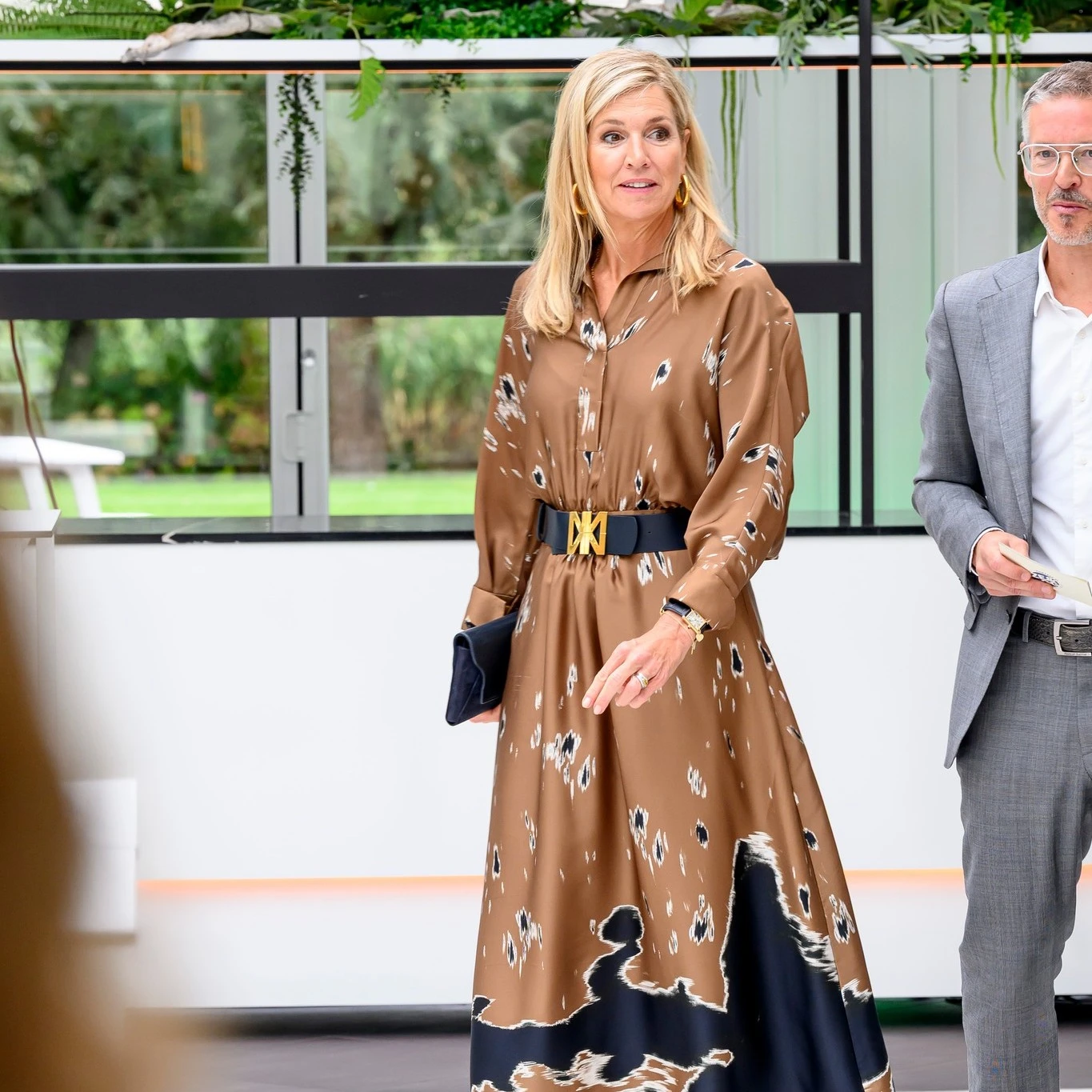 Máxima apuesta por el conjunto de dos piezas estampado