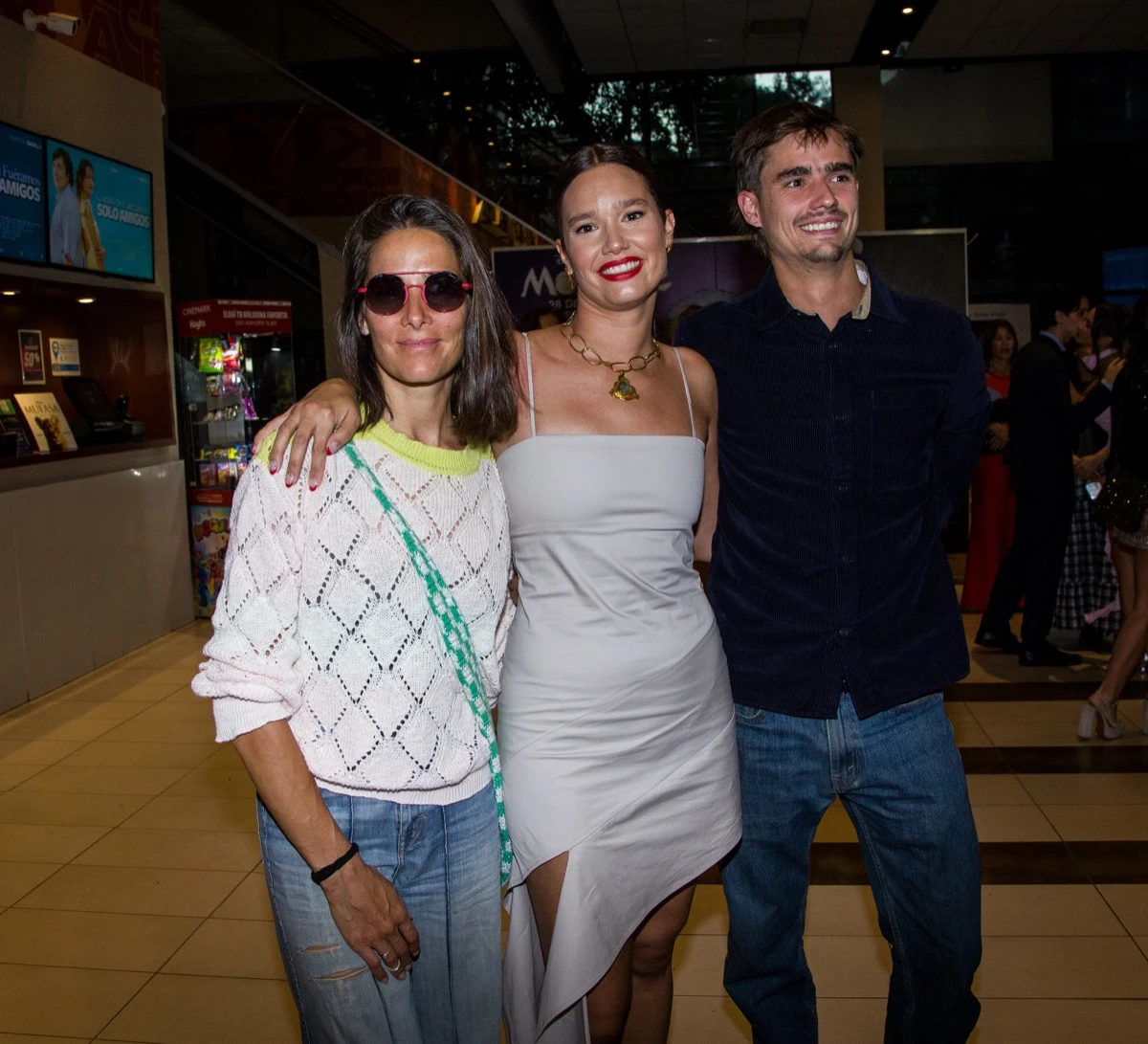 Manu with Juana and Matías Viale