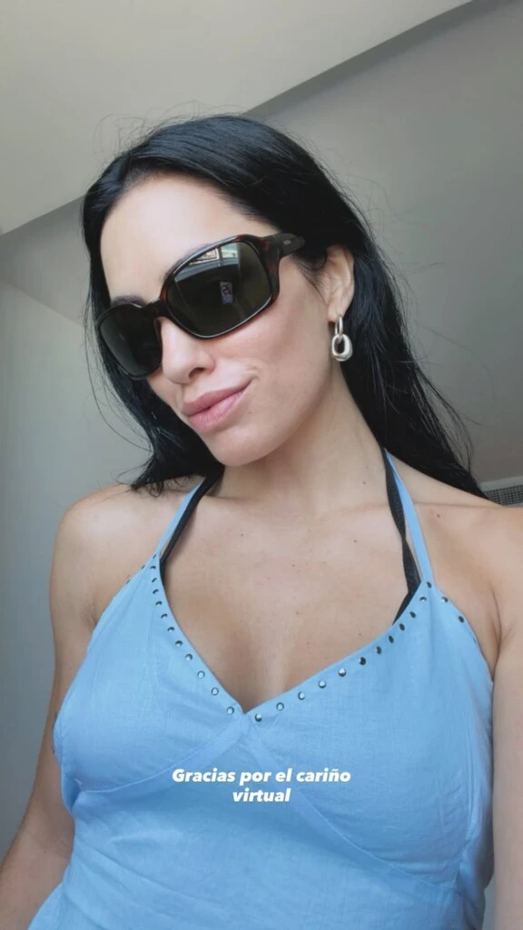 “Thanks for the virtual love,” she said about a selfie showing her look for the day.
