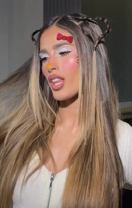 El maquillaje de Halloween de Juli Poggio que reemplaza al disfraz