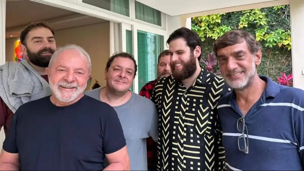 Lula con sus hijos