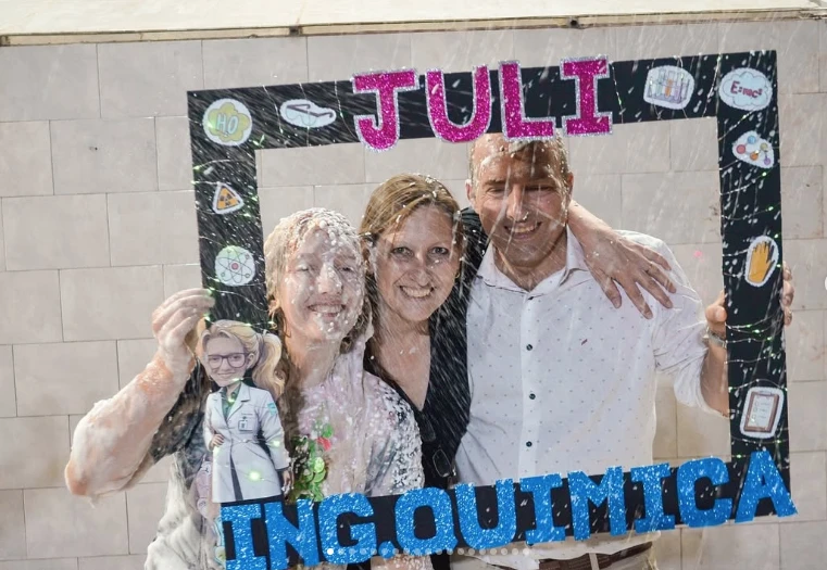El momento que quiso inmortalizar Julieta, la hija de Confessore