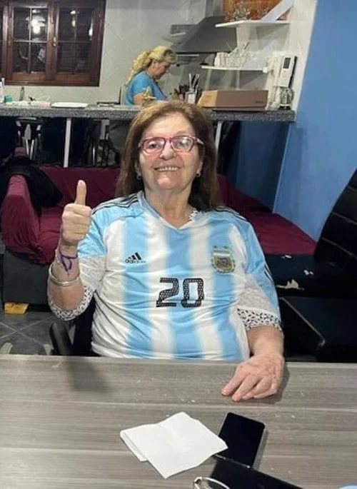 Eulalia con la camiseta de la selección